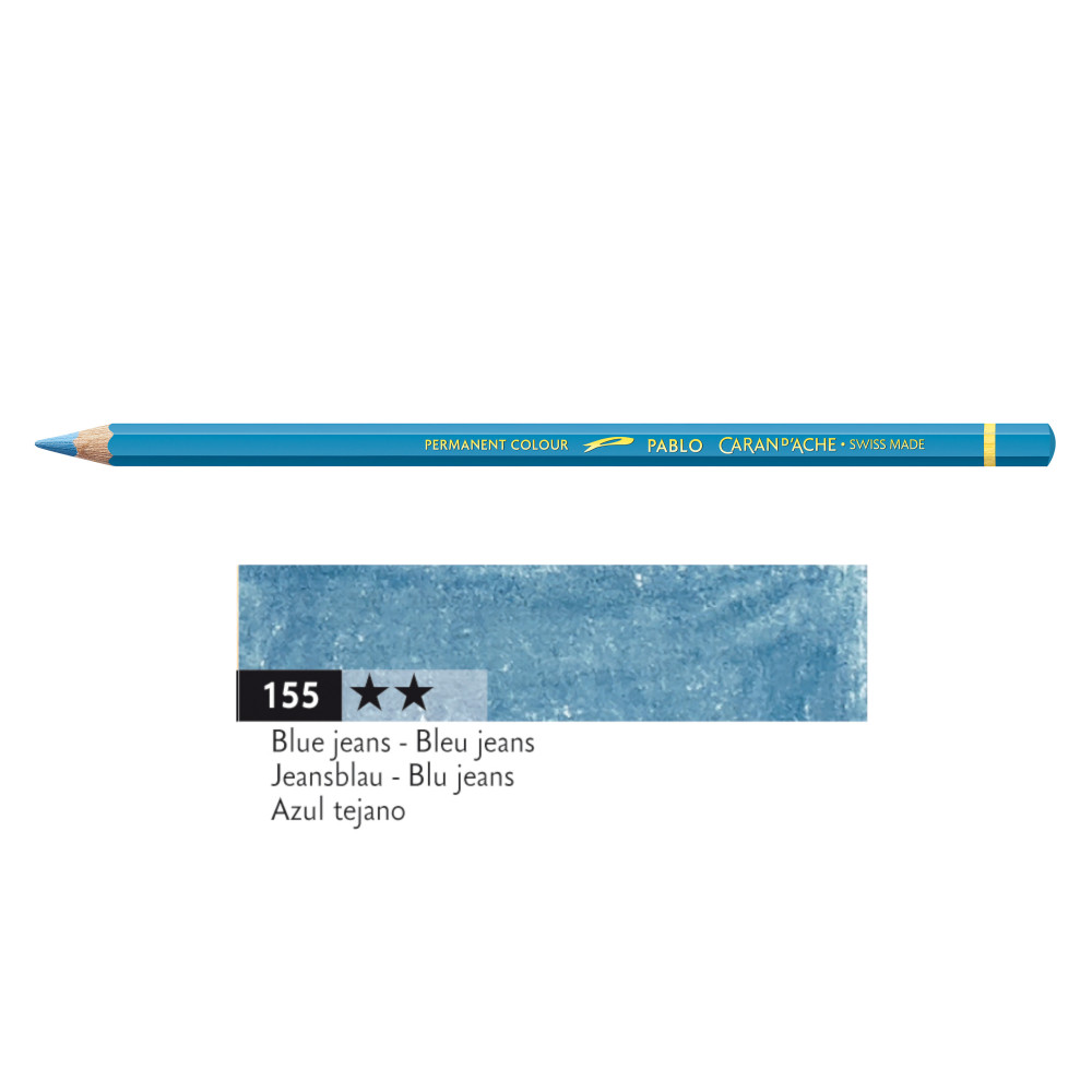 Kredka ołówkowa Pablo - Caran d'Ache - 155, Blue Jeans