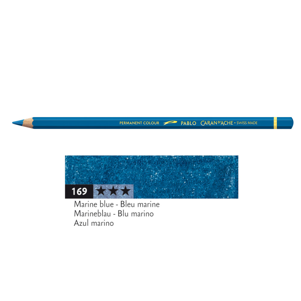 Pablo colored pencil - Caran d'Ache - 169, Marine Blue