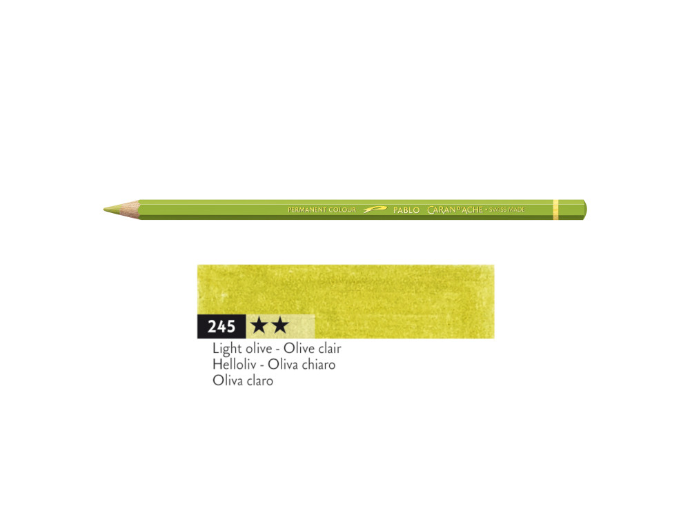 Kredka ołówkowa Pablo - Caran d'Ache - 245, Light Olive
