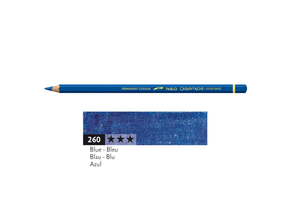 Kredka ołówkowa Pablo - Caran d'Ache - 260, Blue