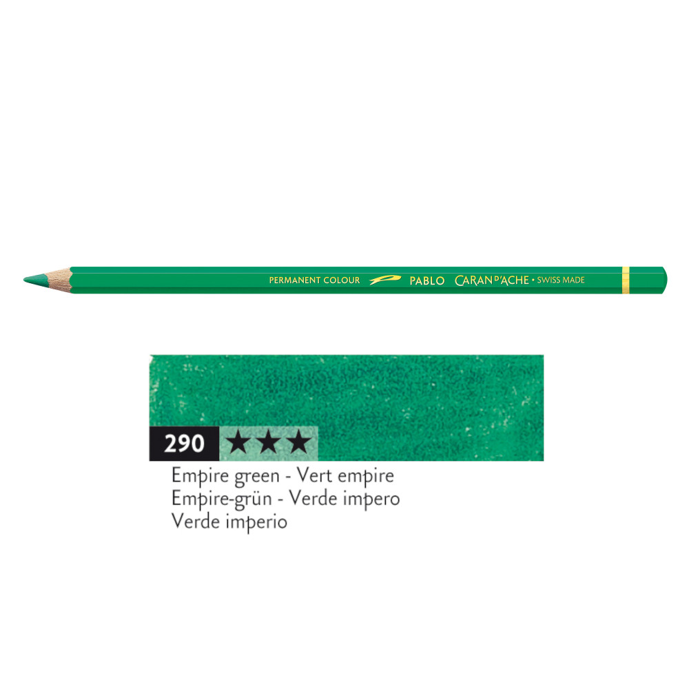 Pablo colored pencil - Caran d'Ache - 290, Empire Green