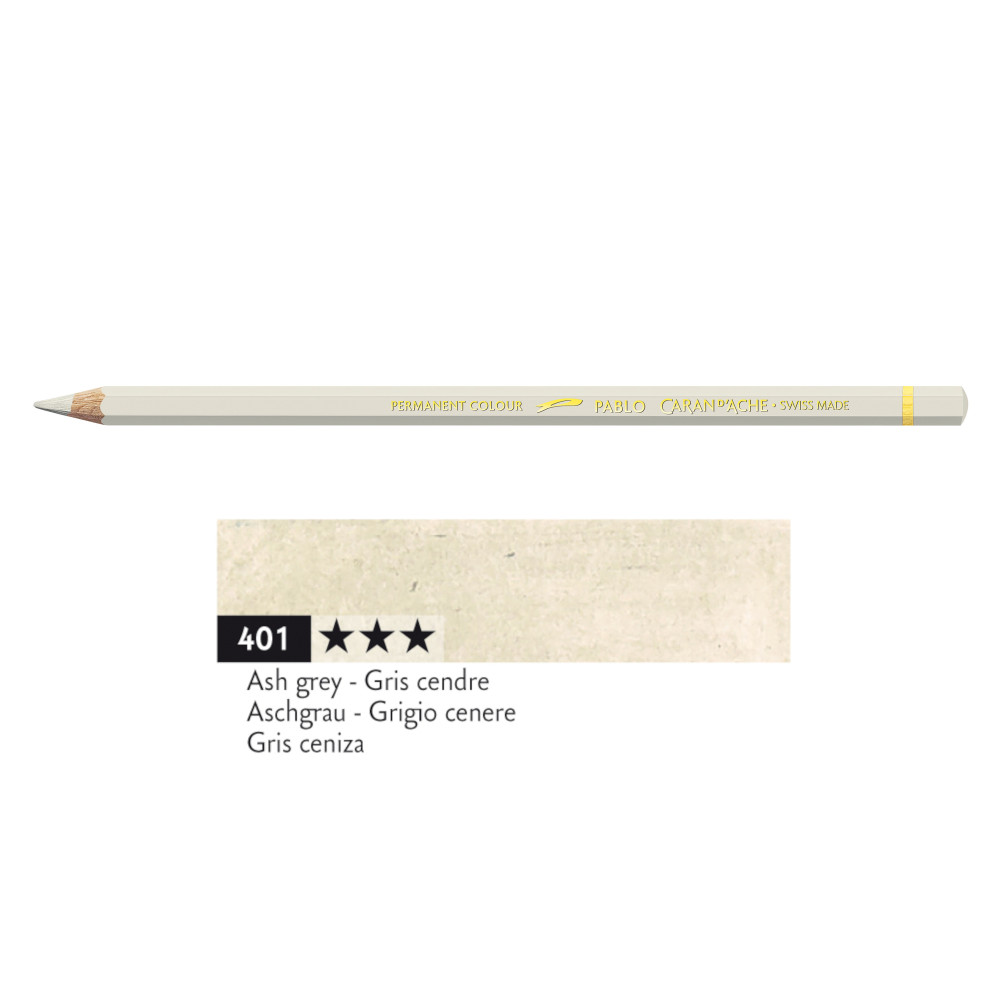 Kredka ołówkowa Pablo - Caran d'Ache - 401, Ash Grey