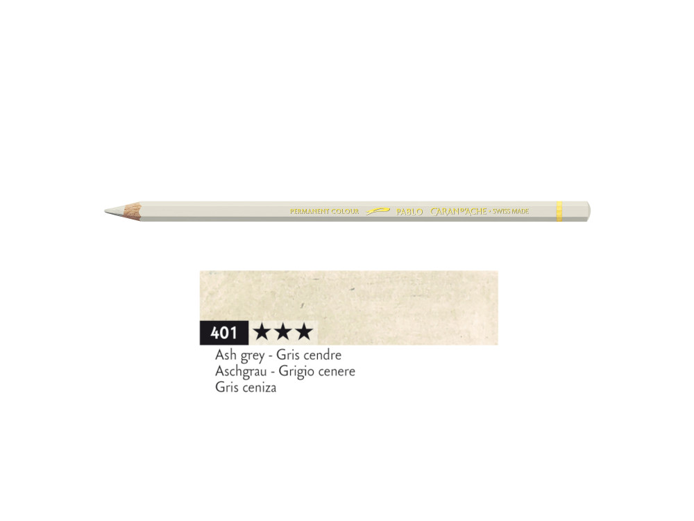 Kredka ołówkowa Pablo - Caran d'Ache - 401, Ash Grey