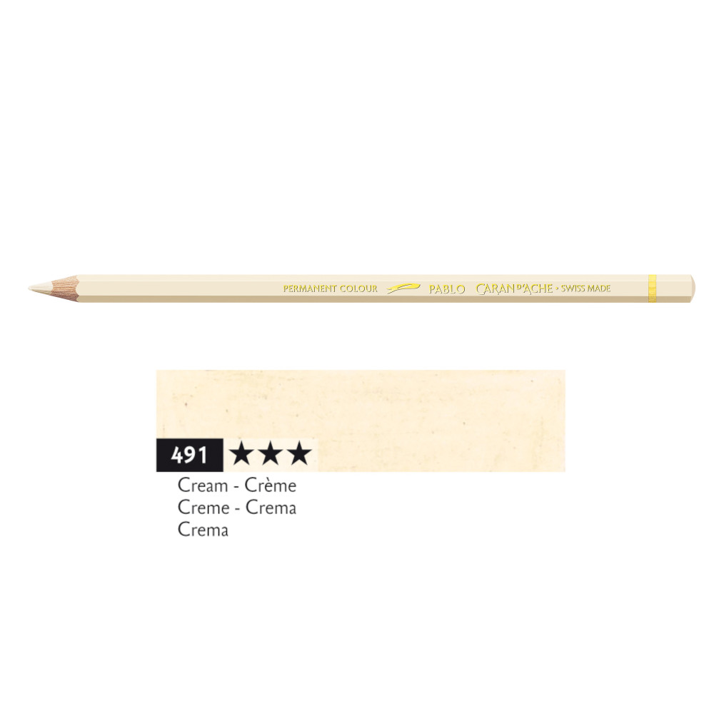 Pablo colored pencil - Caran d'Ache - 491, Cream
