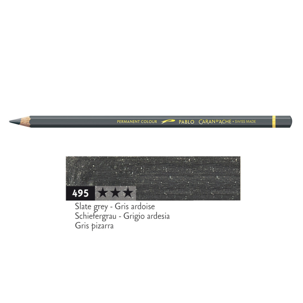Kredka ołówkowa Pablo - Caran d'Ache - 495, Slate Grey