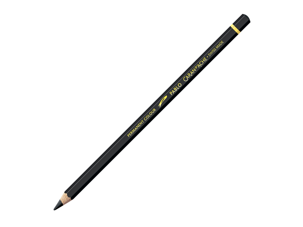 Pablo colored pencil - Caran d'Ache - 496, Ivory Black
