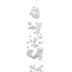 Christmas snowballs garland...