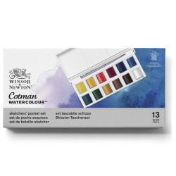 Zestaw farb akwarelowych Cotman Sketchers Pocket - Winsor & Newton - 12 kolorów