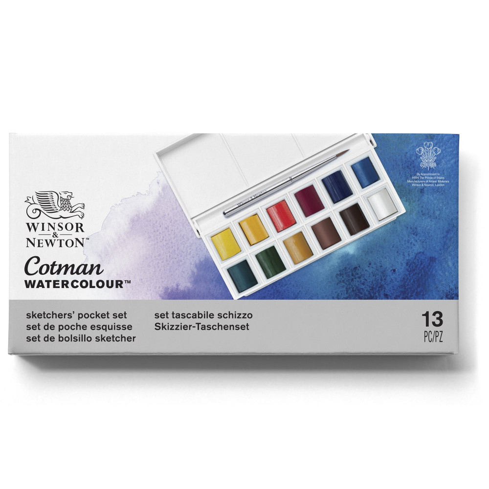 Cotman Watercolor Sketchers Pocket - Winsor & Newton - 12 colors