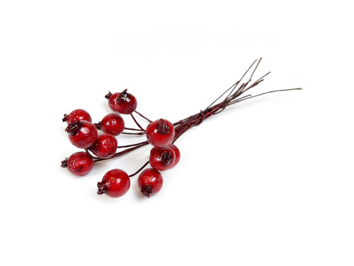 Jarzębina ozdobna na druciku, wiązka - 12 szt.