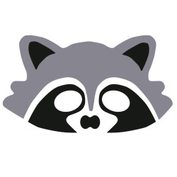 Costume party mask - Racoon