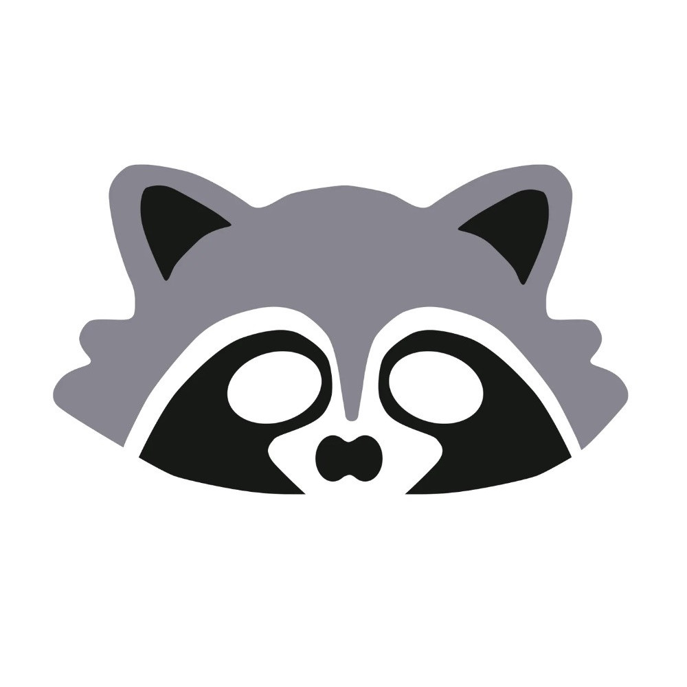 Costume party mask - Racoon