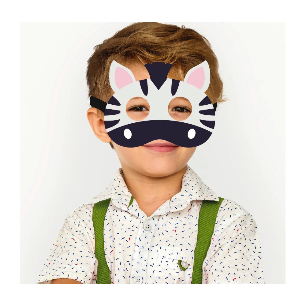 Costume party mask - Zebra