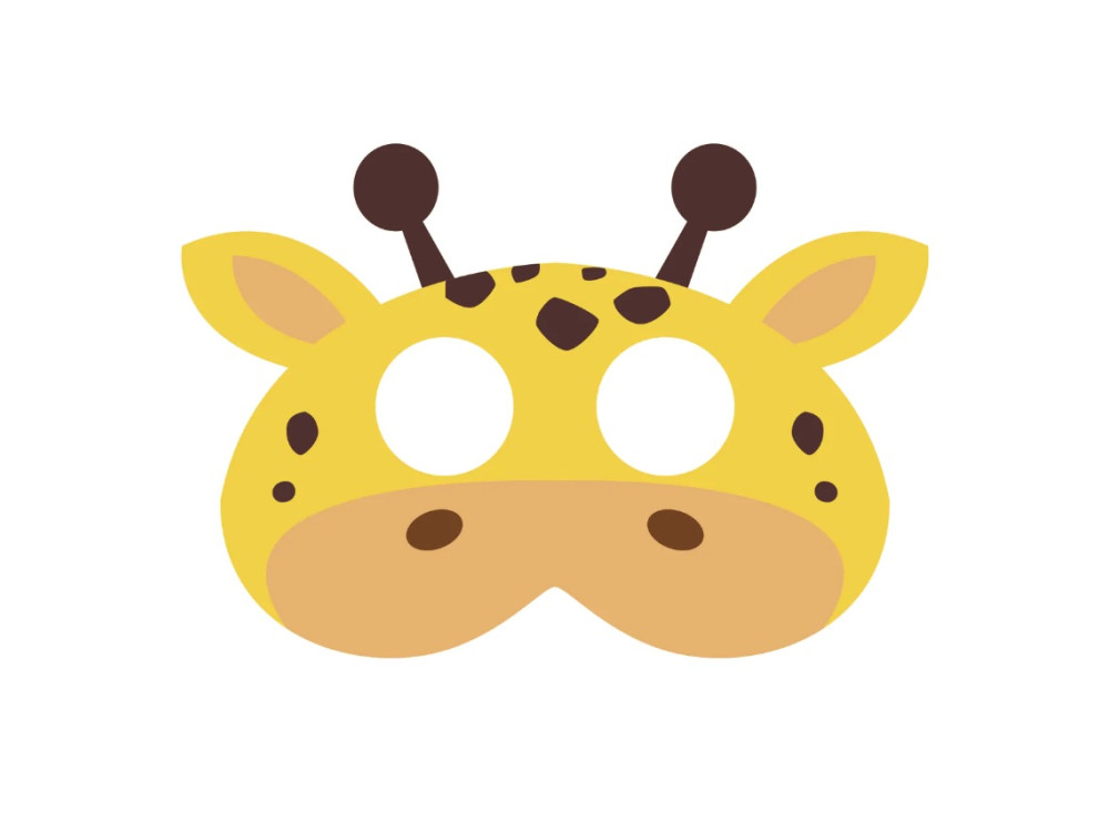 Maska na bal przebierańców, przedstawienie - Żyrafa