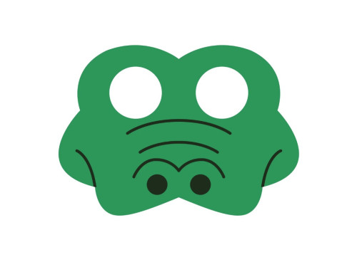 Costume party mask - Crocodile