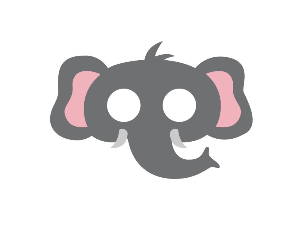 Costume party mask - Elephant