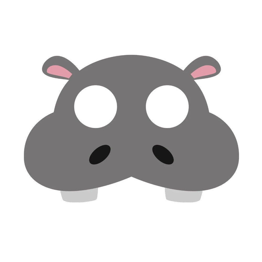 Costume party mask - Hippo
