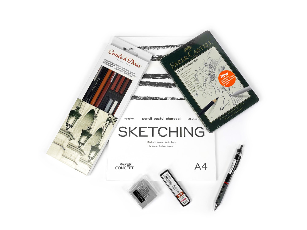 Zestaw do szkicowania Sketching Set - PaperConcept