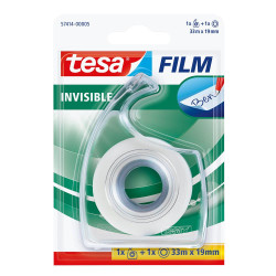 Taśma biurowa Tesafilm Invisible z dyspenserem - Tesa - 33 m x 19 mm