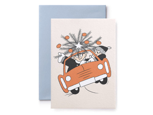 Greeting card - Suska & Kabsch - Car, 15,4 x 11 cm