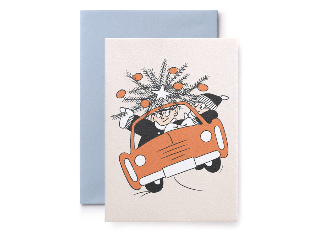 Greeting card - Suska & Kabsch - Car, 15,4 x 11 cm