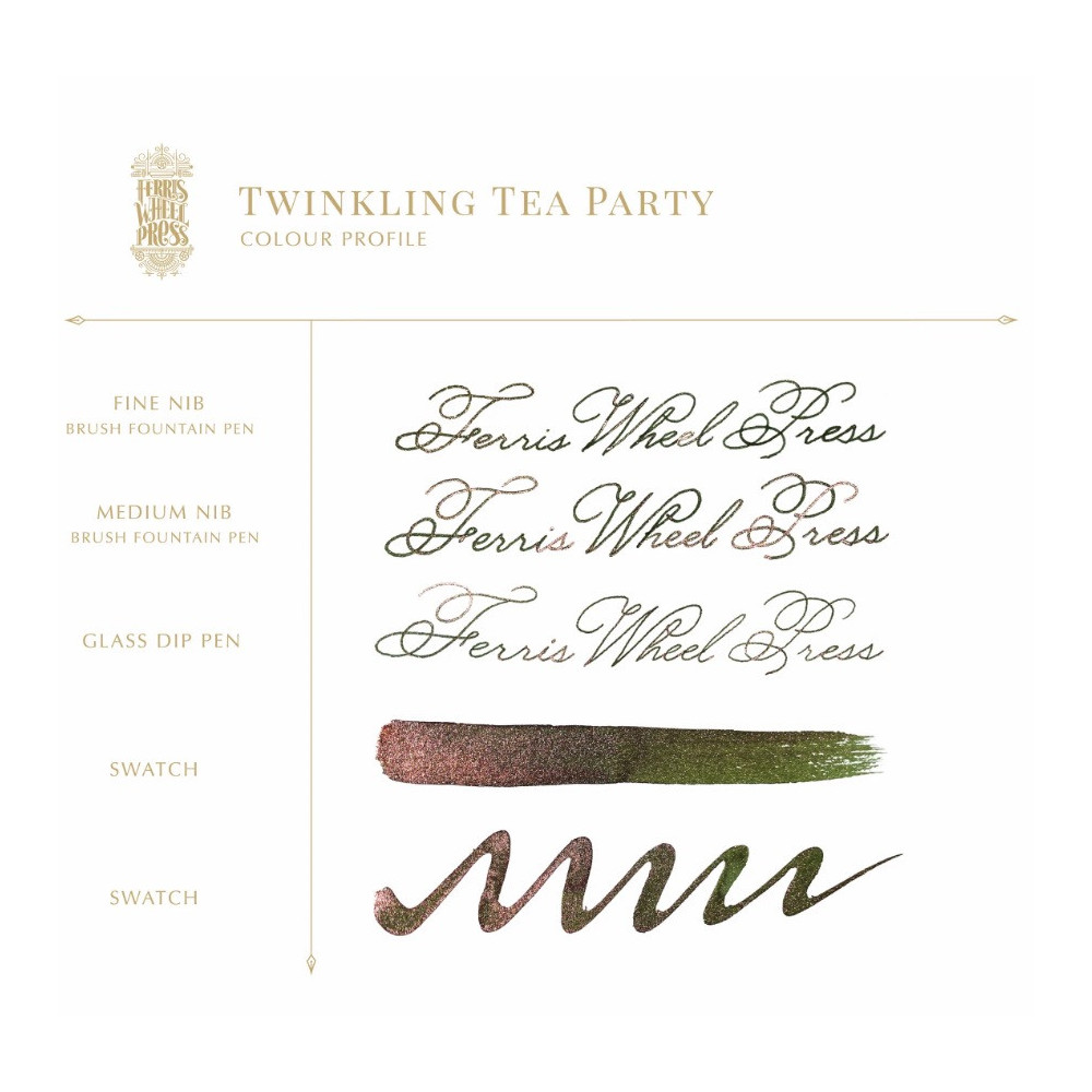 Calligraphy ink FerriTales - Ferris Wheel Press - Twinkling Tea Party, 20 ml
