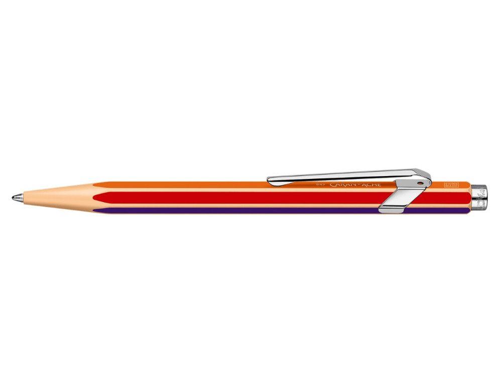 849 Colour Treasure ballpoint pen with case - Caran d'Ache - Warm Rainbow
