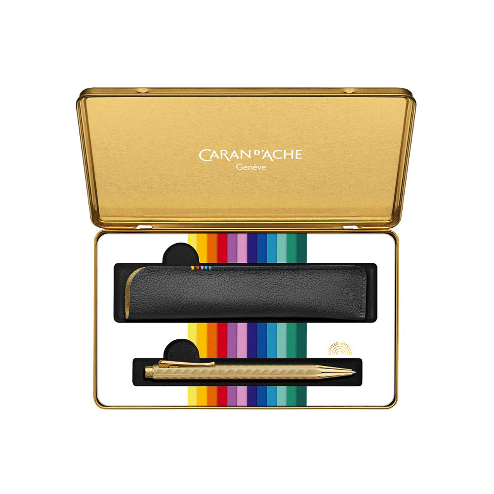 Ecridor Sunlight Colour Treasure ballpoint pen with case - Caran d'Ache - gold
