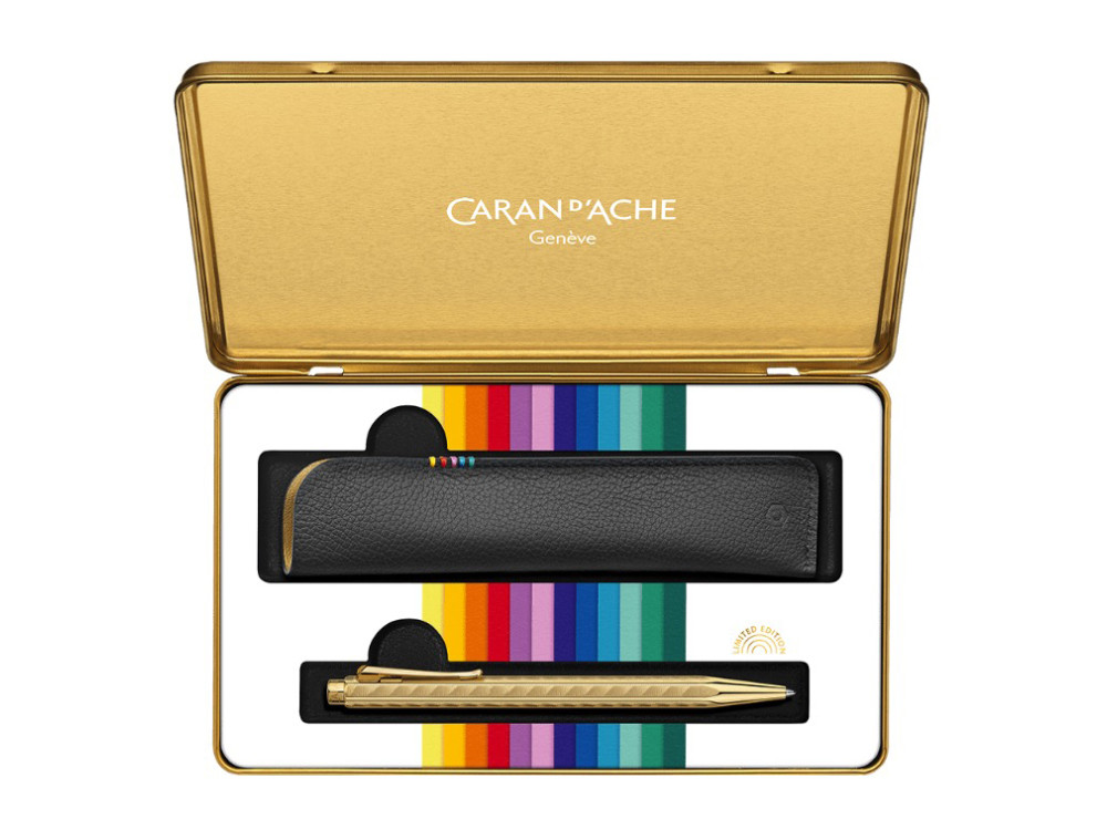 Ecridor Sunlight Colour Treasure ballpoint pen with case - Caran d'Ache - gold