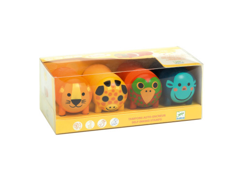 Set of foam stamps for kids - Djeco - Safari animals