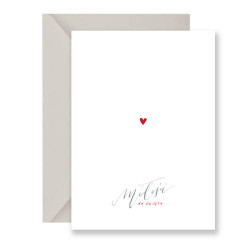 Greeting card - Muska - Heart, A6