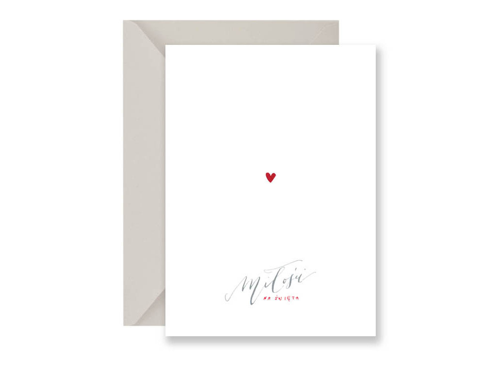 Greeting card - Muska - Heart, A6