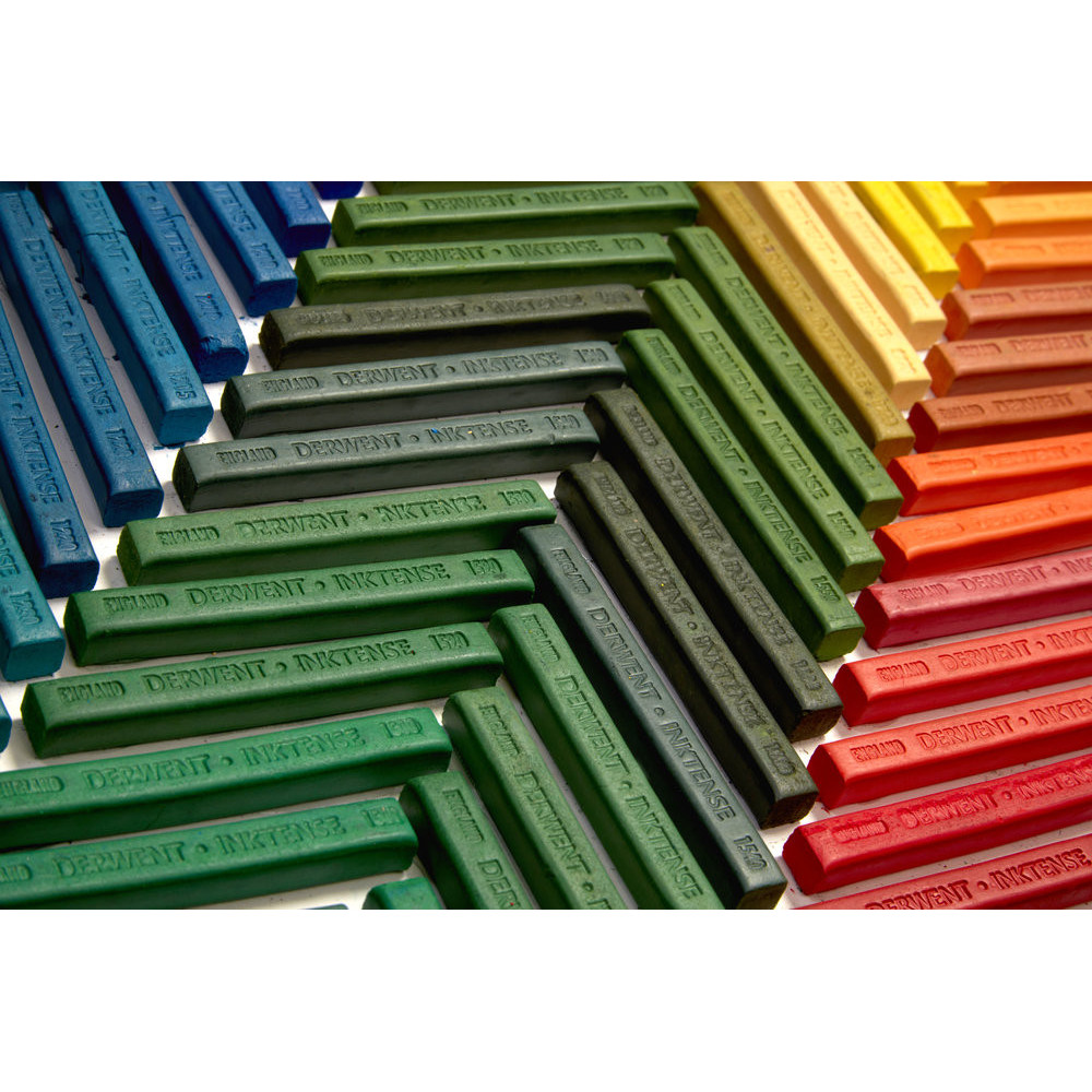 Zestaw sztyftów akwarelowych Inktense Blocks - Derwent - 12 kolorów