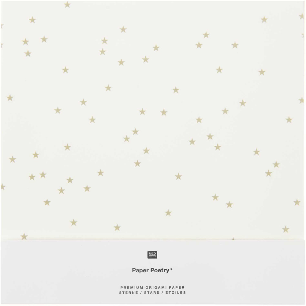 Papier origami, Stars - Paper Poetry - biały, 20 x 20 cm, 32 ark.