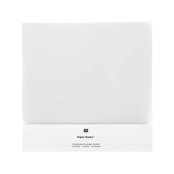 8x8 15 Sheets White Origami Artist Paper 