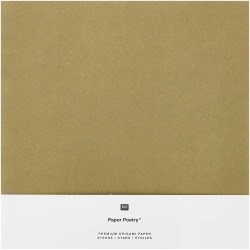 Papier origami - Paper Poetry - złoto-srebrny, 20 x 20 cm, 32 ark.