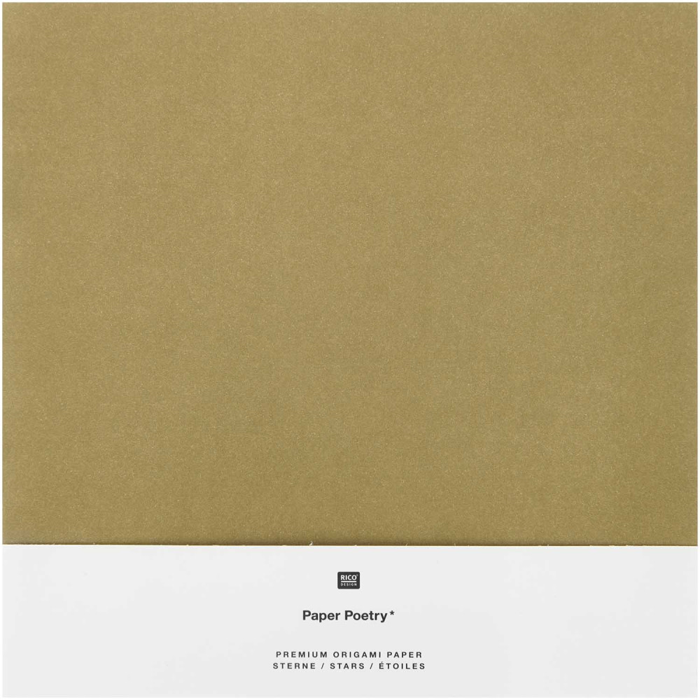 Papier origami - Paper Poetry - złoto-srebrny, 20 x 20 cm, 32 ark.