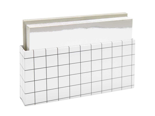 Set of folded cards and envelopes - Paper Poetry - Mirror Silver, B6, 10 pcs.