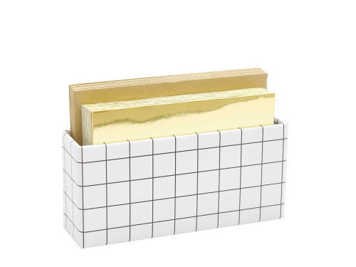 Set of folded cards and envelopes - Paper Poetry - Mirror Gold, A7, C7, 10 pcs.