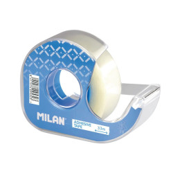 Office tape with dispenser, crystal - Milan - 33 m x 19 mm