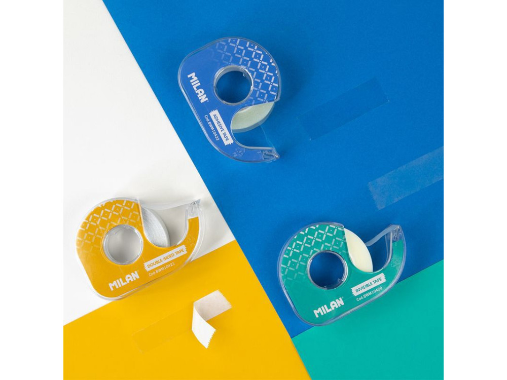 Office tape with dispenser, crystal - Milan - 33 m x 19 mm