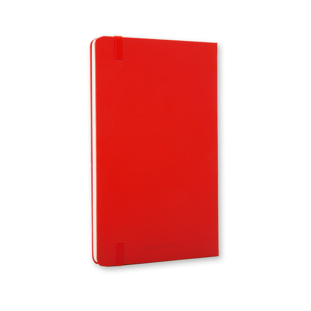 Notatnik gładki A5 - Moleskine - czerwony, twarda okładka