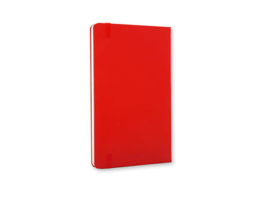 Notatnik gładki A5 - Moleskine - czerwony, twarda okładka