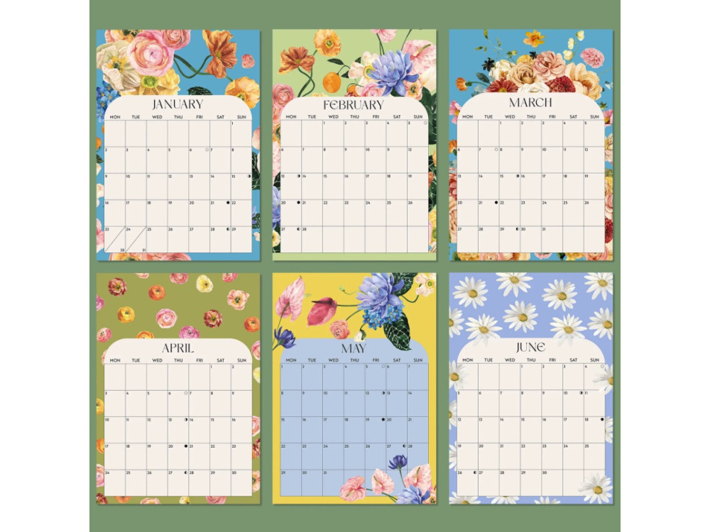 Wall calendar Floral Nostalgia 2023 - Once Upon a Tuesday - A4