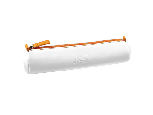 Piórnik Rhodiarama, okrągły - Rhodia - biały, 5 x 21,5 cm