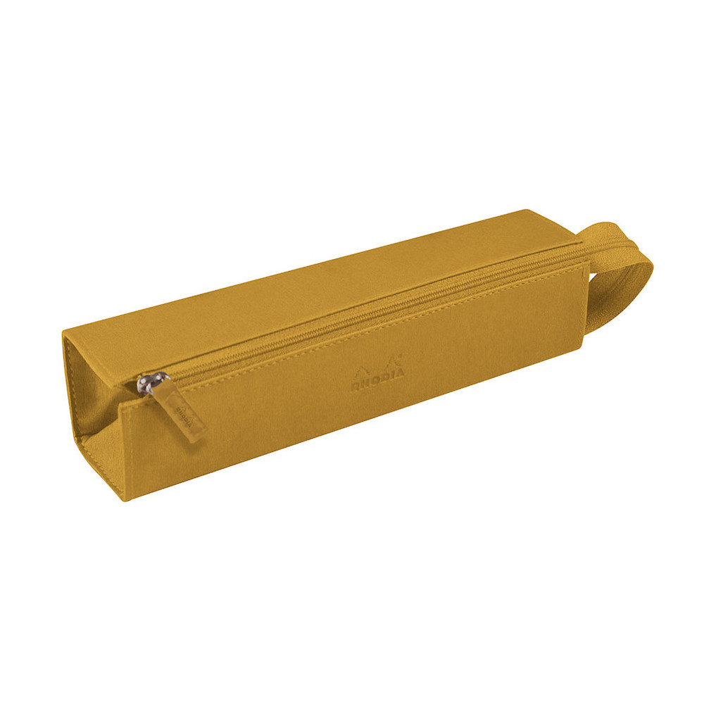 Rhodiarama Tray hard pencil case - Rhodia - gold, 5 x 23 cm