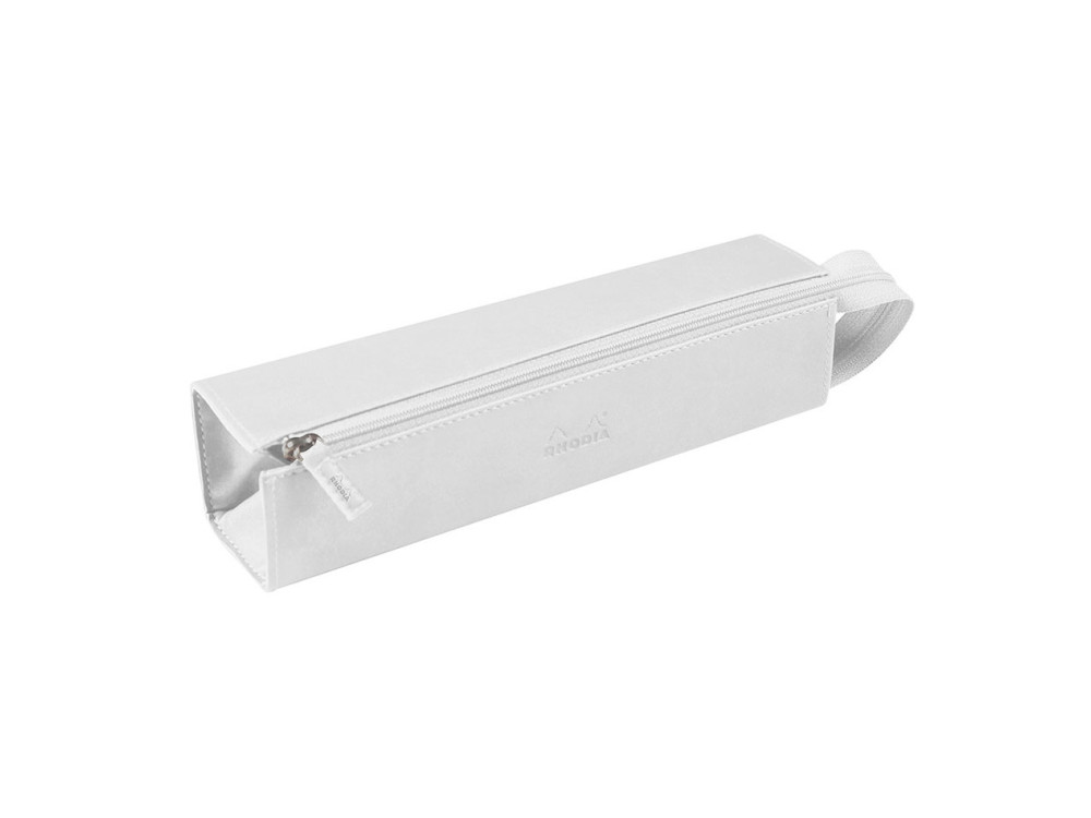 Rhodiarama Tray hard pencil case - Rhodia - white, 5 x 23 cm