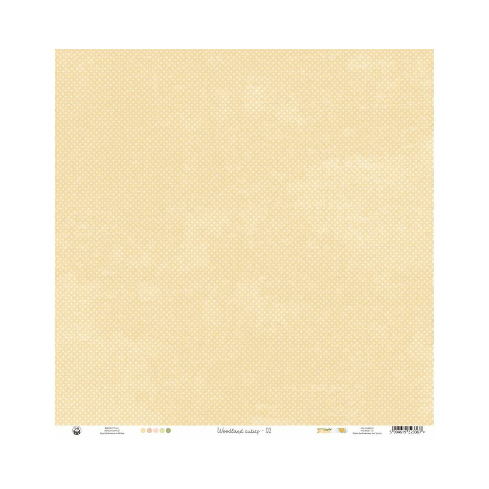 Scrapbooking paper 30,5 x 30,5 cm - Piątek Trzynastego - Woodland cuties 02