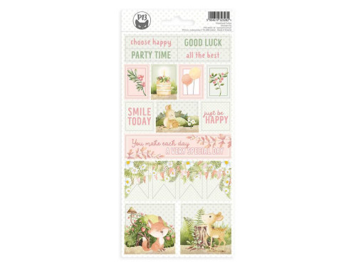 Set of cardboard stickers 10,5 x 22 cm - Piątek Trzynastego - Woodland cuties 02