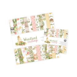 Zestaw papierów do scrapbookingu 15,3 x 15,3 cm - Piątek Trzynastego - Woodland cuties